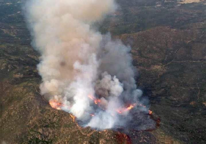 Air attack photo of the Yarnell Hill Fire — June 29, 2013, 7:24 PM